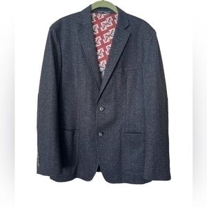 Ben Sherman Plectrum Sport Coat Jacket Flecked Dark Blue R40